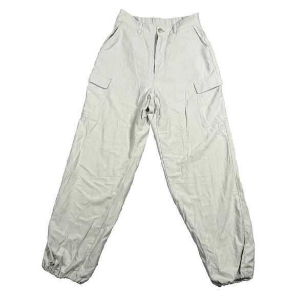 Uniqlo Womens Pants Green‎ Size XS Cargo Jogger High Rise Ankle Rayon Blend - Picture 1 of 7